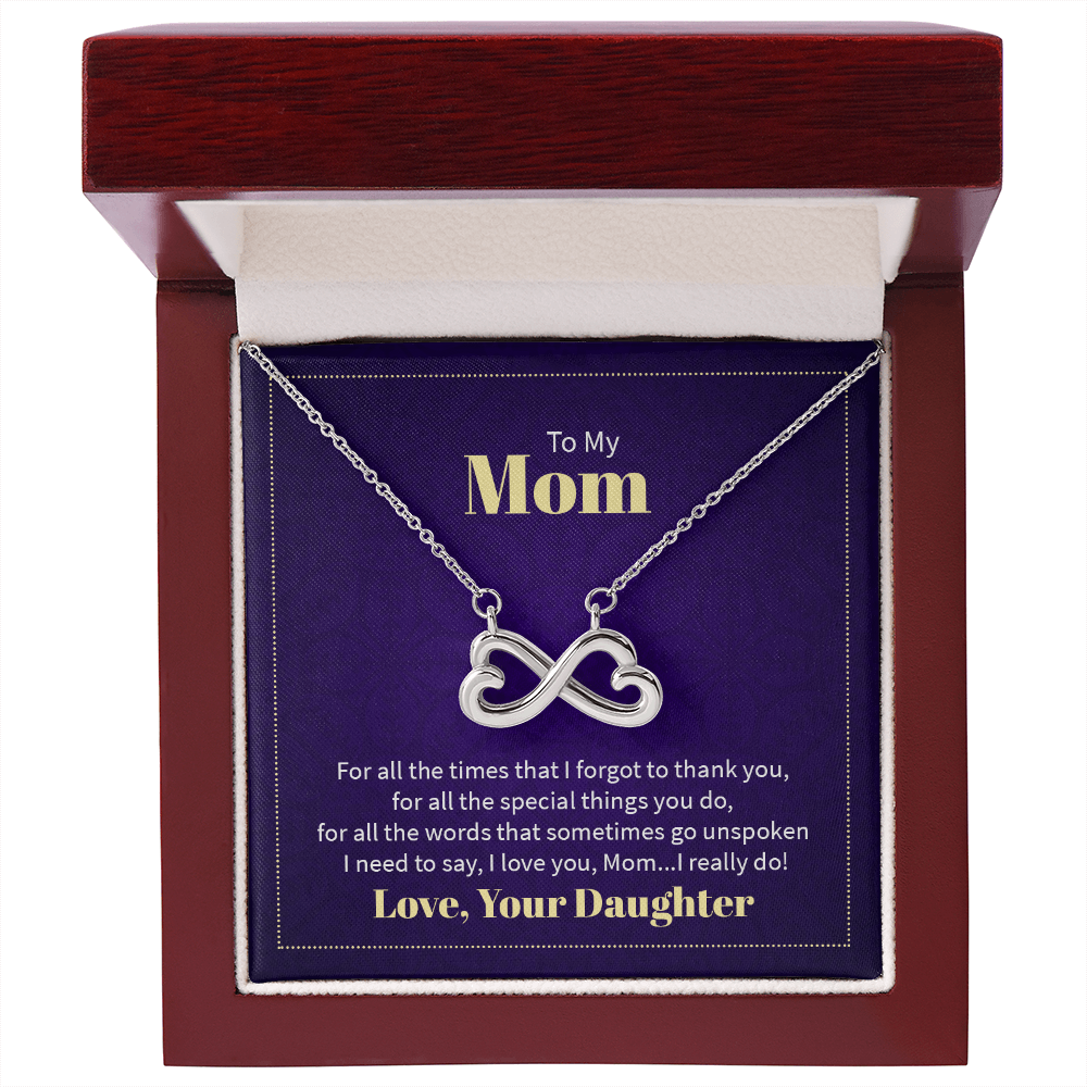 Endless Love Necklace To My Mom - I Love You, Your Daughter