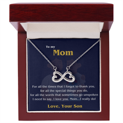 Endless Love Necklace - To Mom, Love, your Son 💙✨