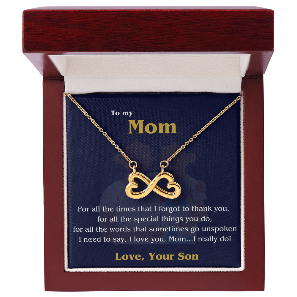 Endless Love Necklace - To Mom, Love, your Son 💙✨
