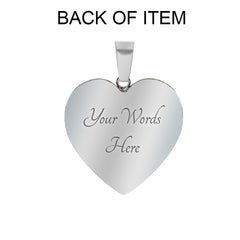 Luxury Heart Bangle - I Love You