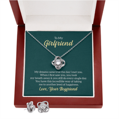 Love Knot Necklace & Earrings Set