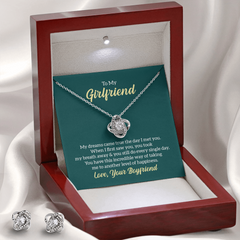 Love Knot Necklace & Earrings Set