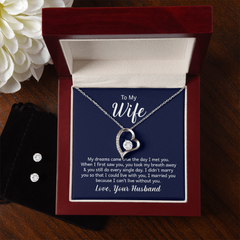 To My Wife - Forever Love Necklace & Earring Set
