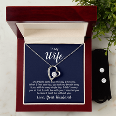 To My Wife - Forever Love Necklace & Earring Set