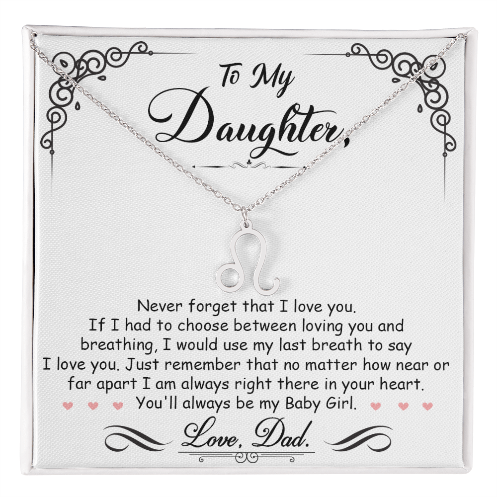 To My Daughter, I'm Always Right Here In Your Heart