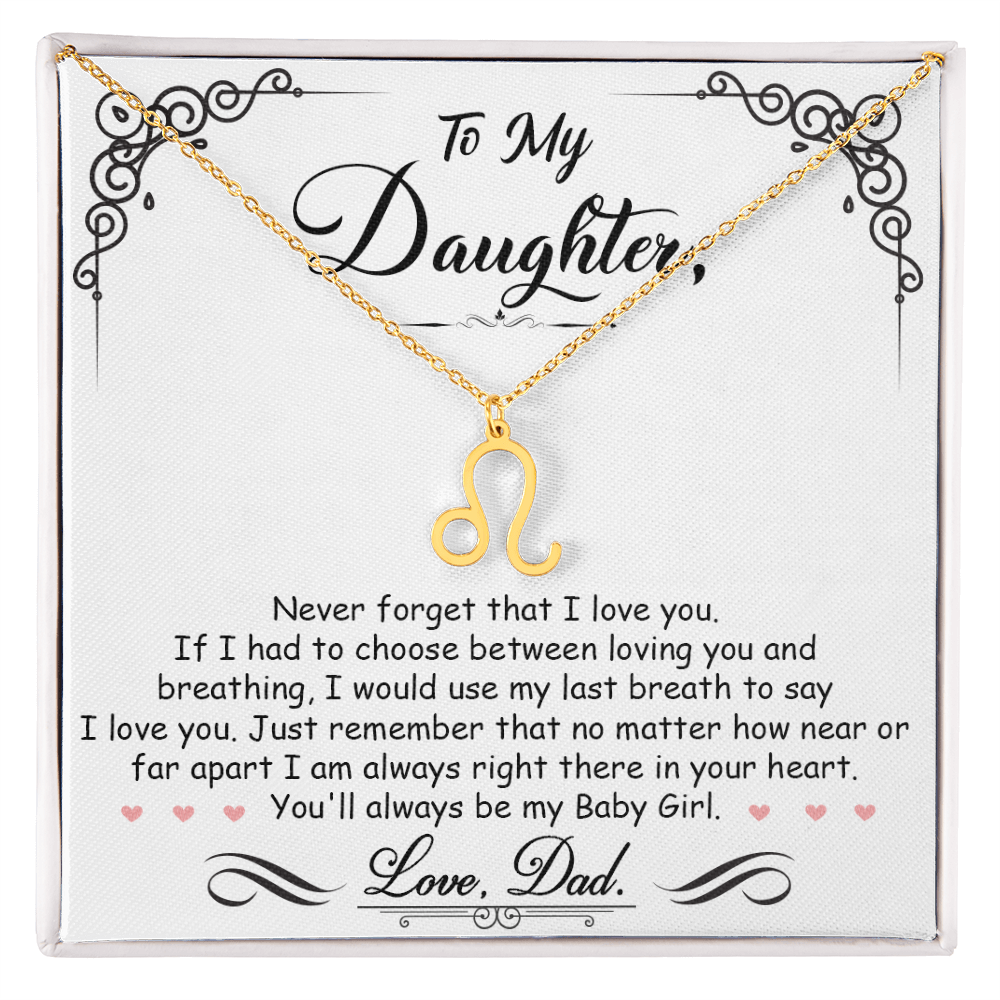 To My Daughter, I'm Always Right Here In Your Heart