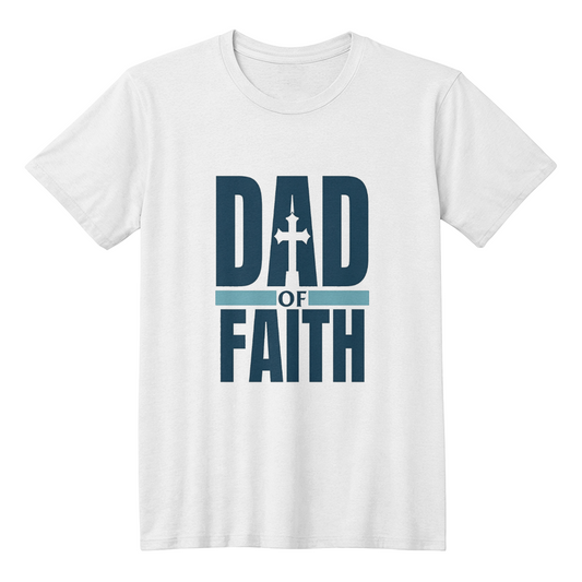 Dad of Faith Bella + Canvas 3001 Unisex T-Shirt - GLiMOT