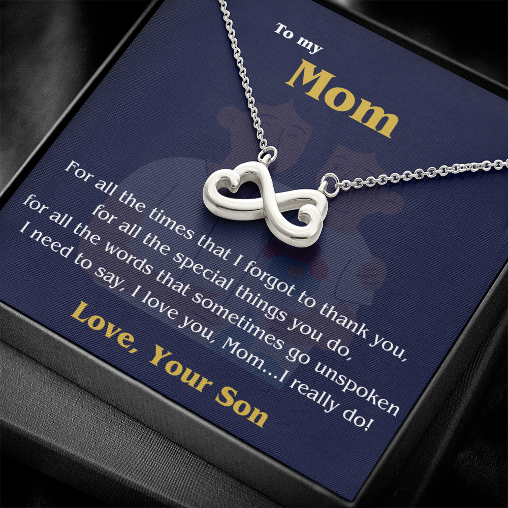 Endless Love Necklace - To Mom, Love, your Son 💙✨