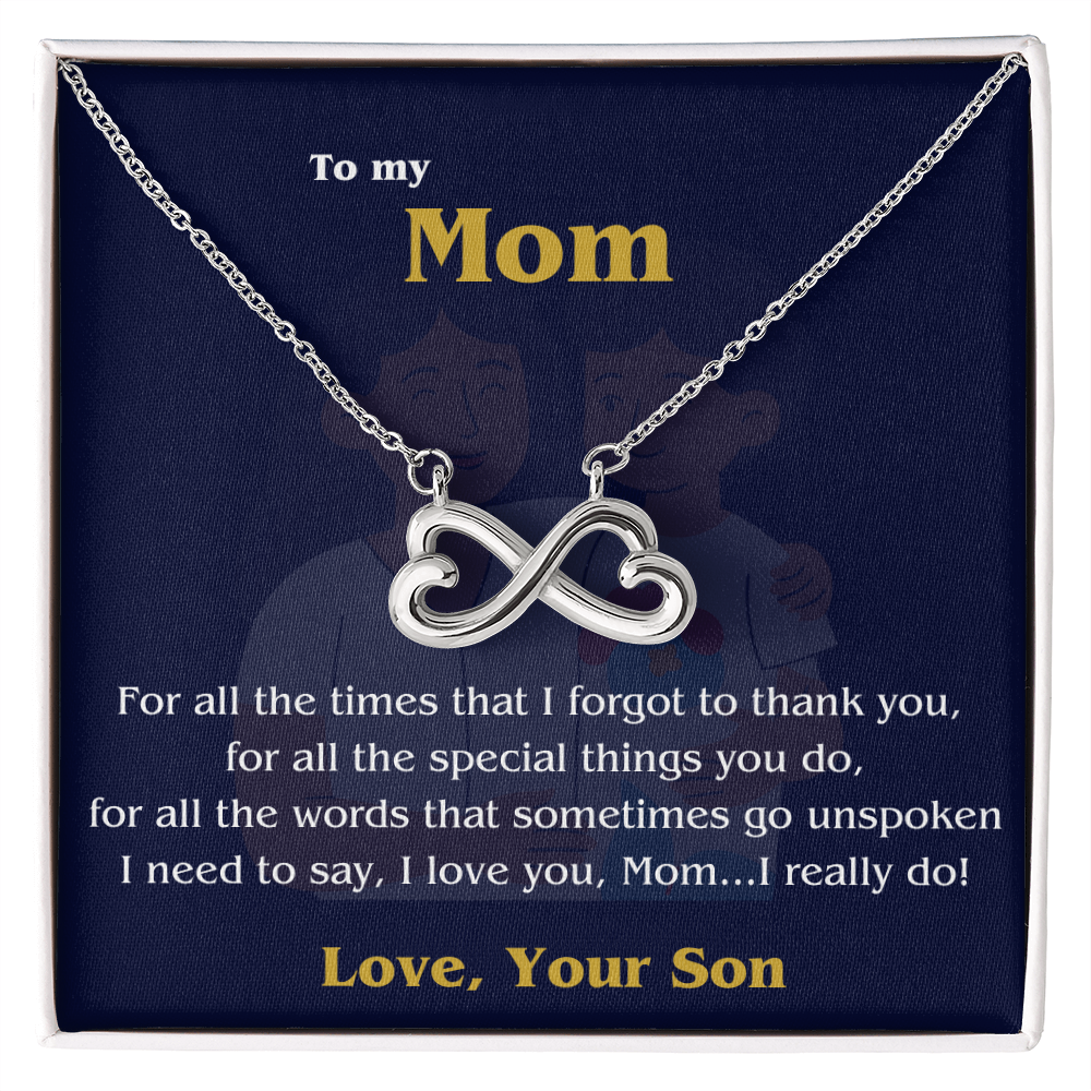 Endless Love Necklace - To Mom, Love, your Son 💙✨