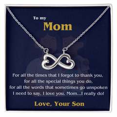 Endless Love Necklace - To Mom, Love, your Son 💙✨