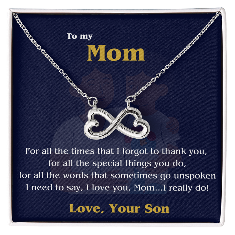 Endless Love Necklace - To Mom, Love, your Son 💙✨