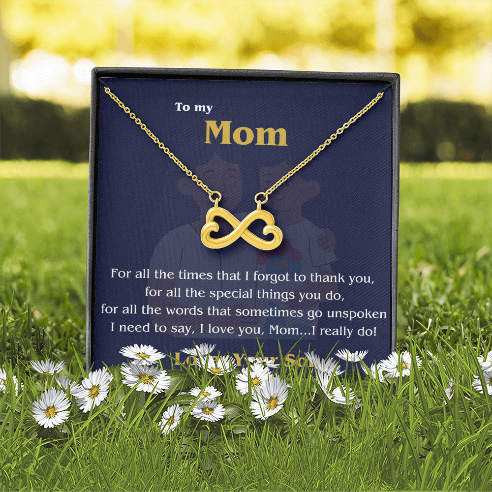 Endless Love Necklace - To Mom, Love, your Son 💙✨