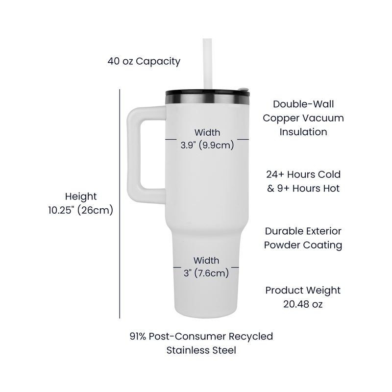 Coffee Is My Love Language 40oz Tumbler – Premium Insulated Stainless Steel Travel Tumbler