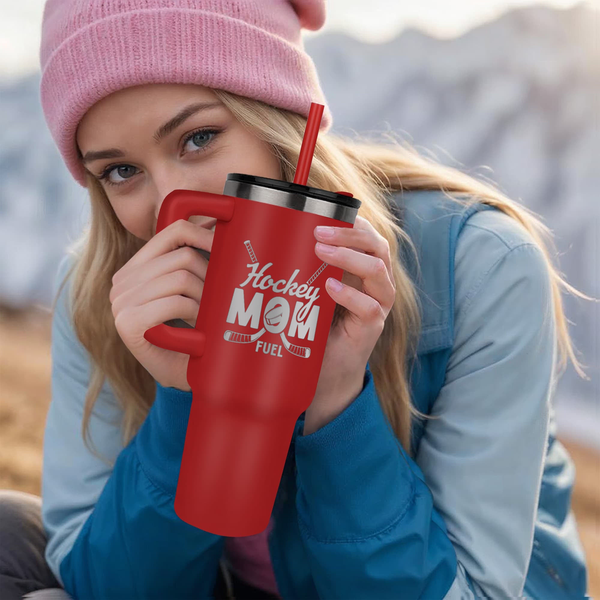 Hockey Mom Fuel 40oz Tumbler – Insulated Stainless Steel Drinkware