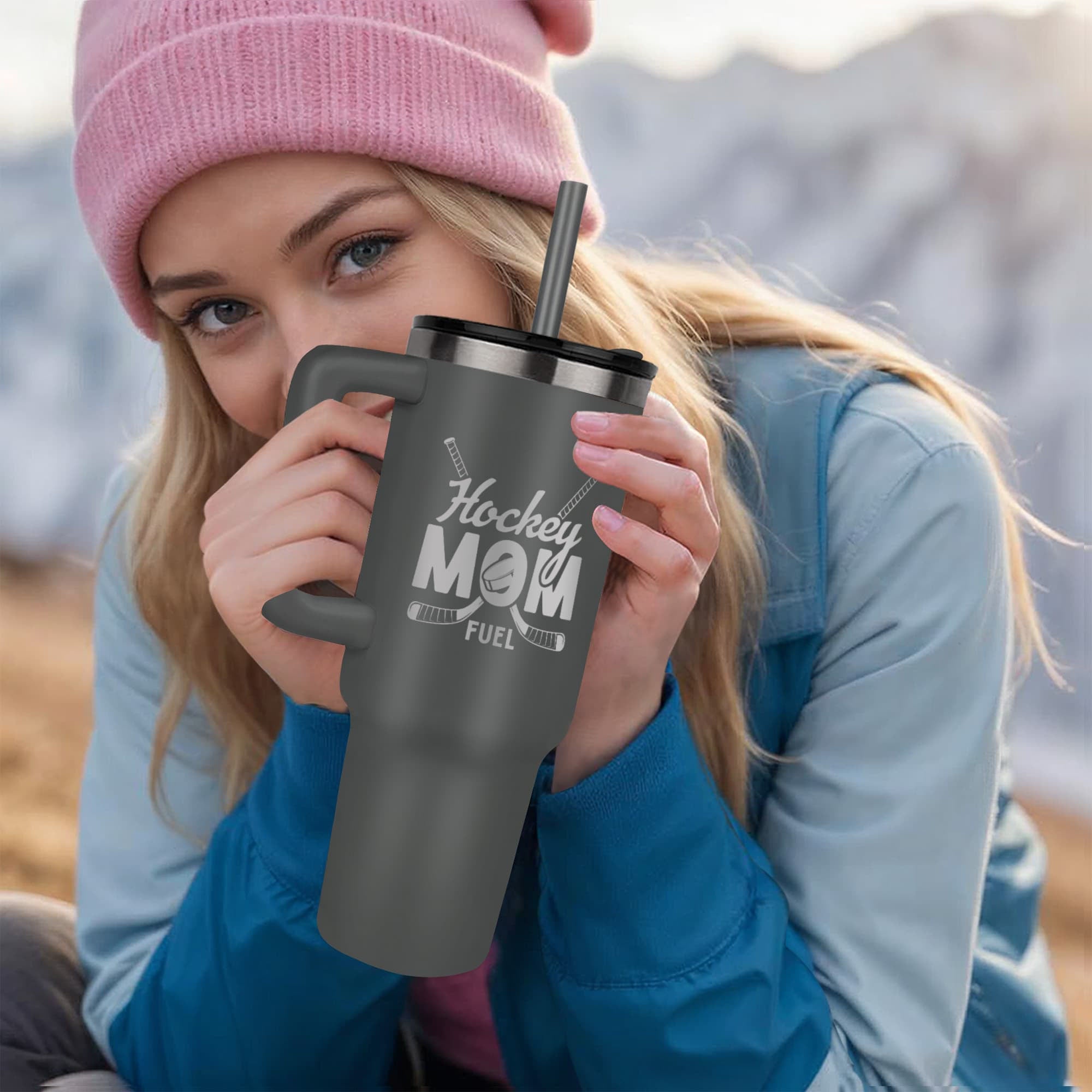 Hockey Mom Fuel 40oz Tumbler – Insulated Stainless Steel Drinkware