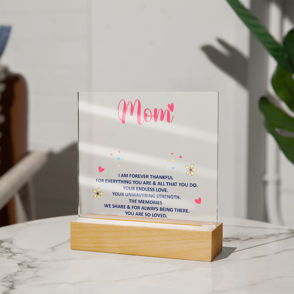 Mum's Keepsake Acrylic Plaque Bundle - A Timeless Expression of Love