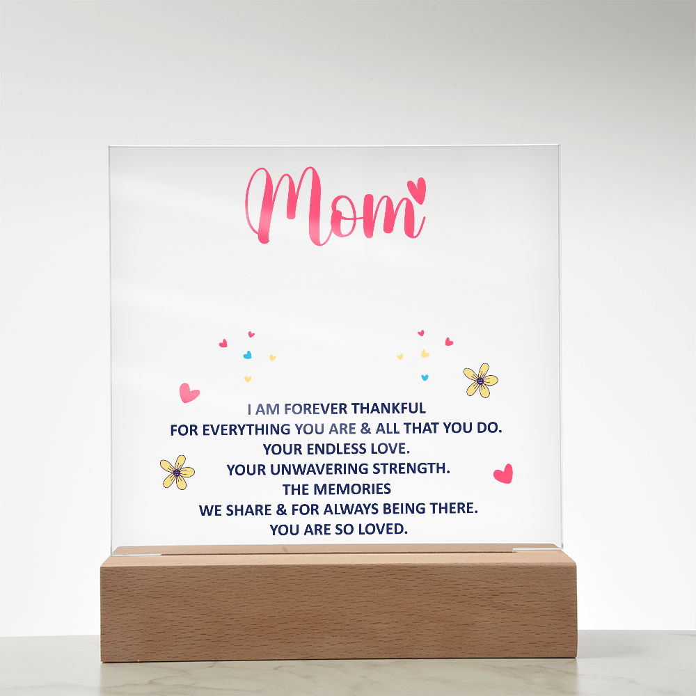 Mum's Keepsake Acrylic Plaque Bundle - A Timeless Expression of Love