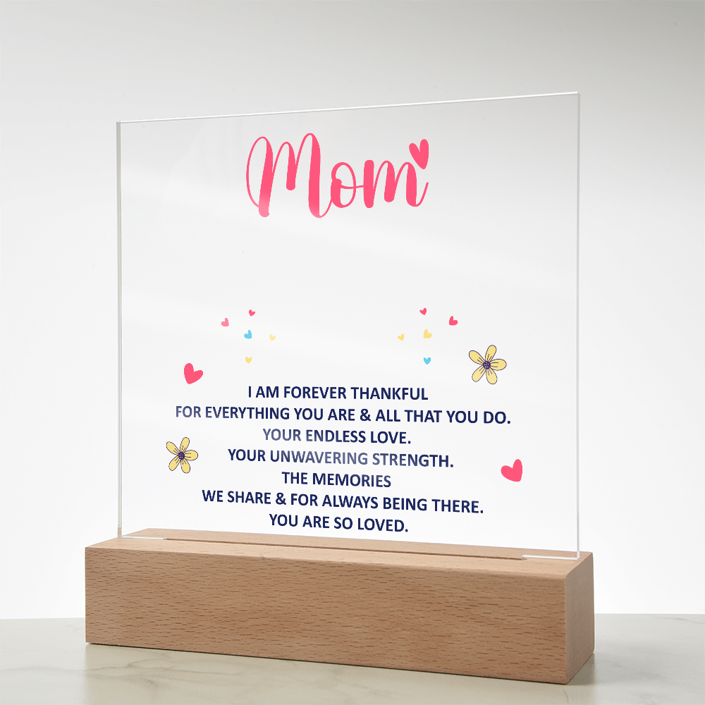 Mum's Keepsake Acrylic Plaque Bundle - A Timeless Expression of Love