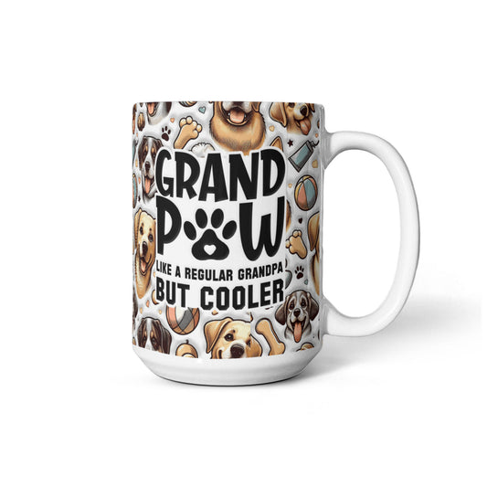 Grand Paw Ceramic Mug – Like a Grandpa, But Cooler! - GLiMOT