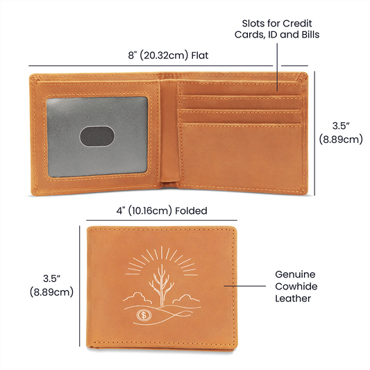 genuine leather wallet for men