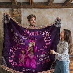 Cotton throw blanket gift for mom’s birthday- GLiMOT