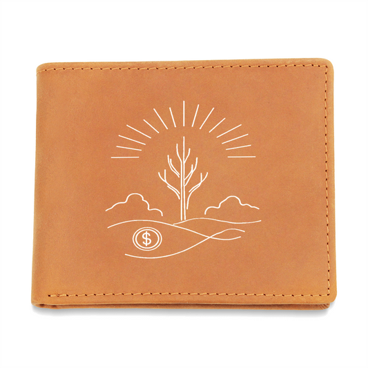 brown leather wallet