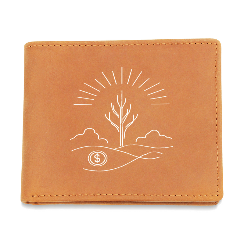 brown leather wallet