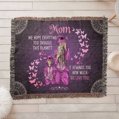 Butterfly-themed blanket with emotional message - GLiMOT