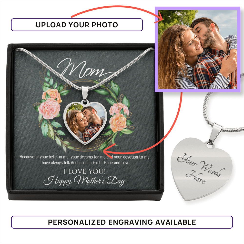 Custom Picture Necklace for Mom
