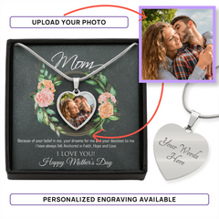 Custom Picture Necklace for Mom