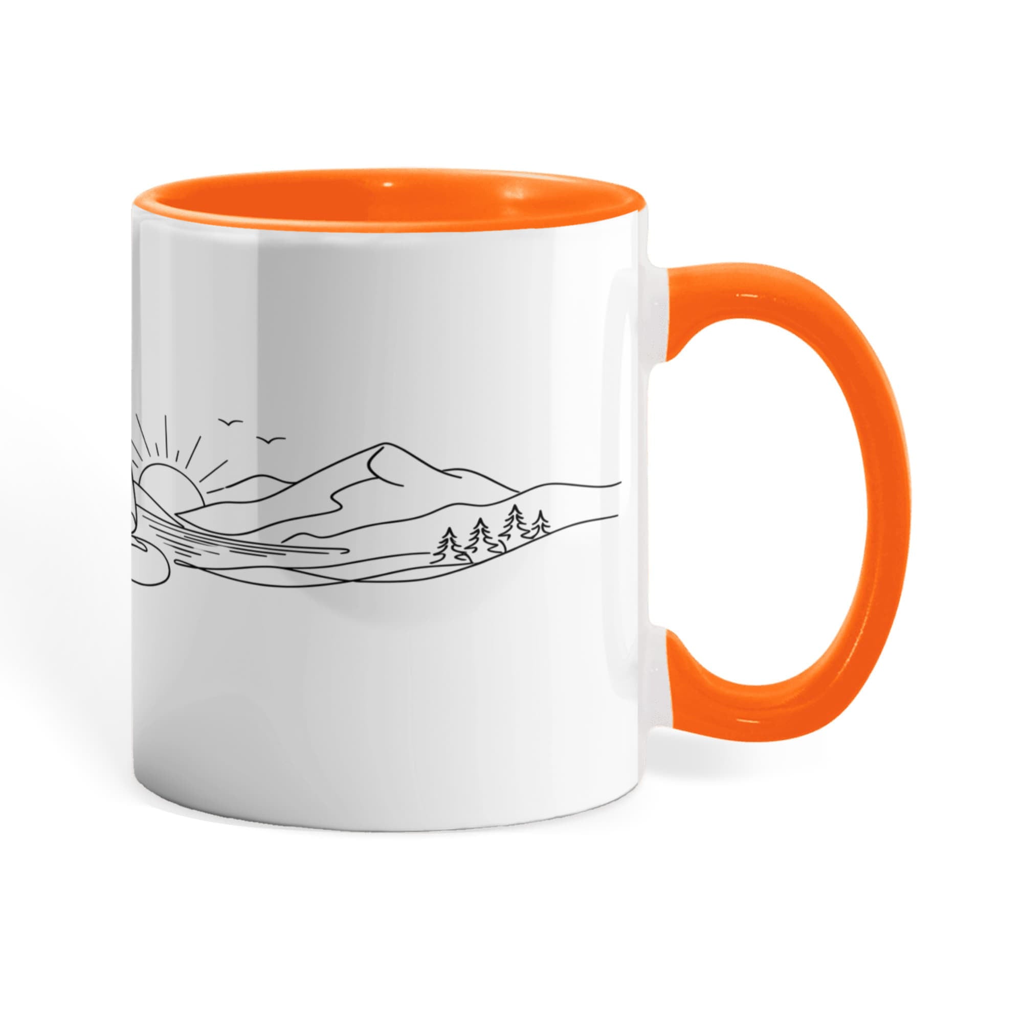 Serene sunrise monk mug for morning meditation rituals