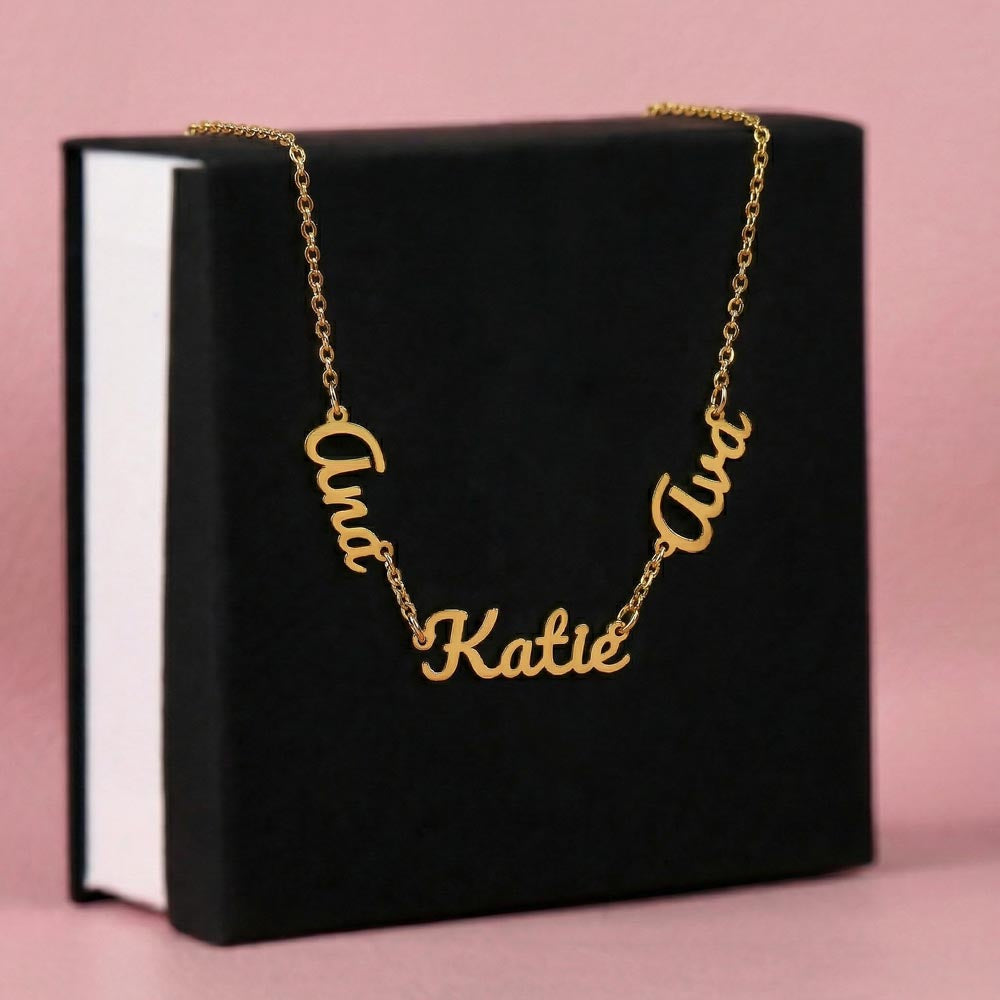 Custom Multi Name Necklace