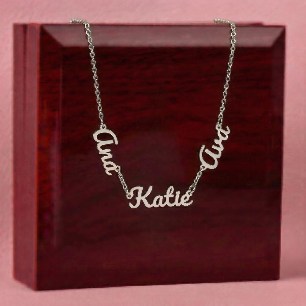 Custom Multi Name Necklace
