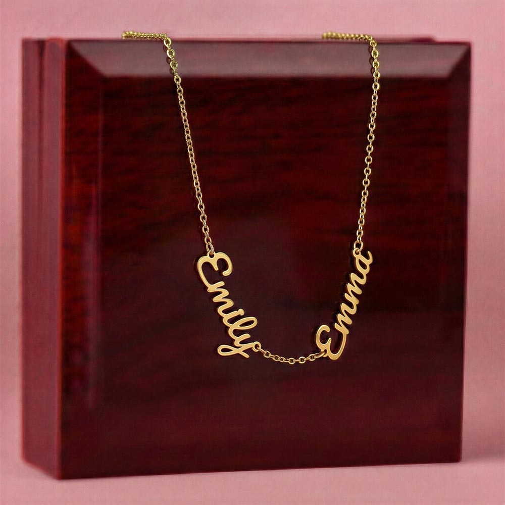 Custom Multi Name Necklace