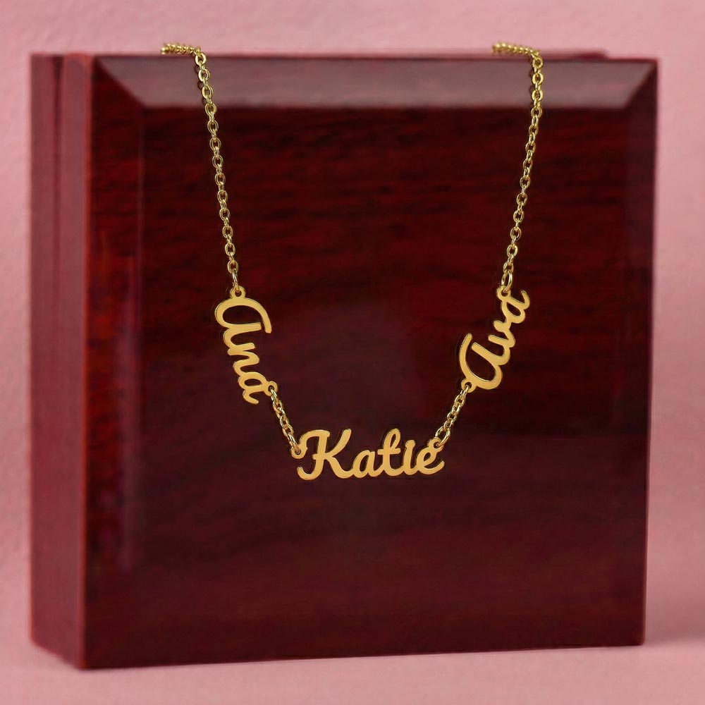 Custom Multi Name Necklace