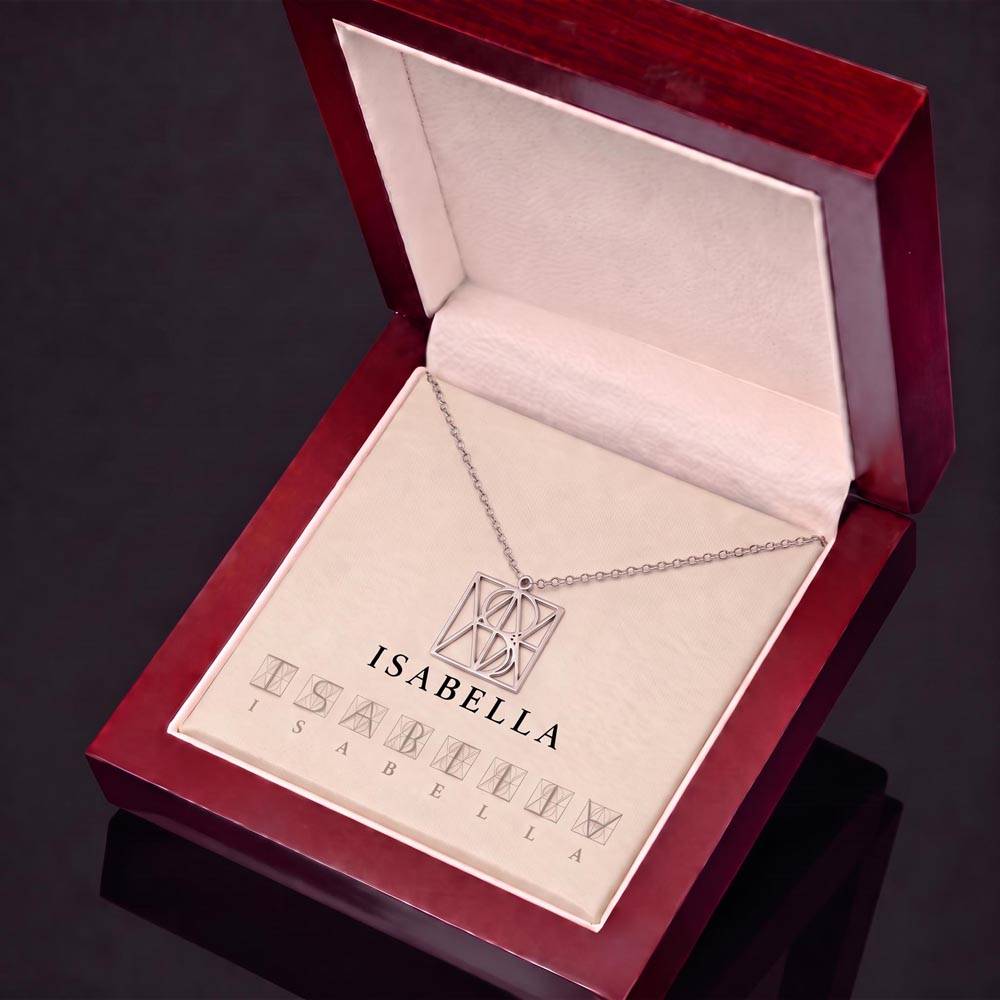 Custom Monogram Necklace for her