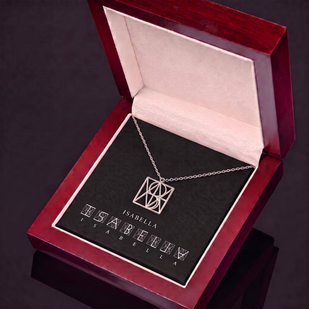 Custom Monogram Necklace for her