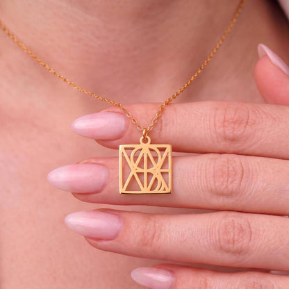 Custom Monogram Necklace for her