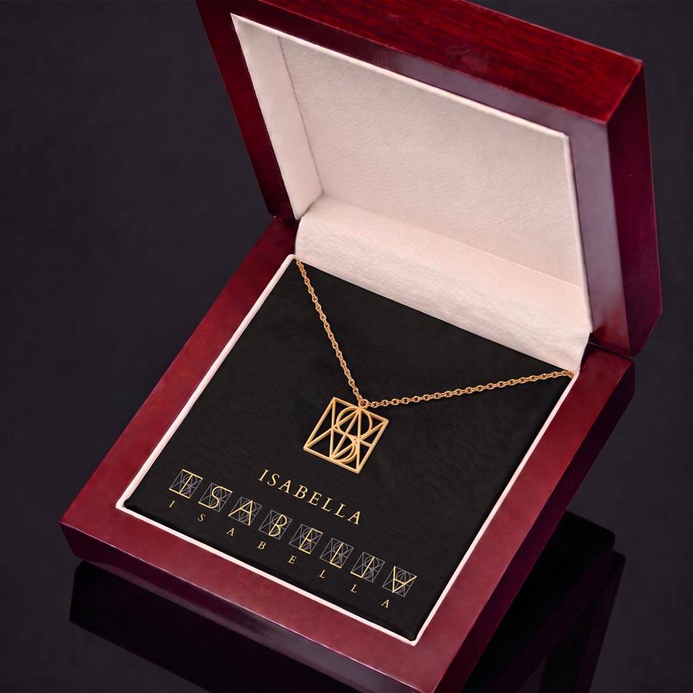 Custom Monogram Necklace for her