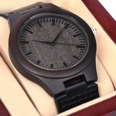 Wooden Men's Watch - Valentine Gift for him