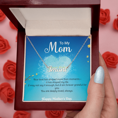 Personalized Name Necklace - Forever Grateful Name Necklace, Meaningful Mother's Day Gift for Mom