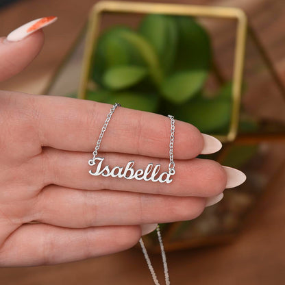 Personalized Script Name Necklace – Custom Name Jewelry Gift for Wife, Girlfriend or Her