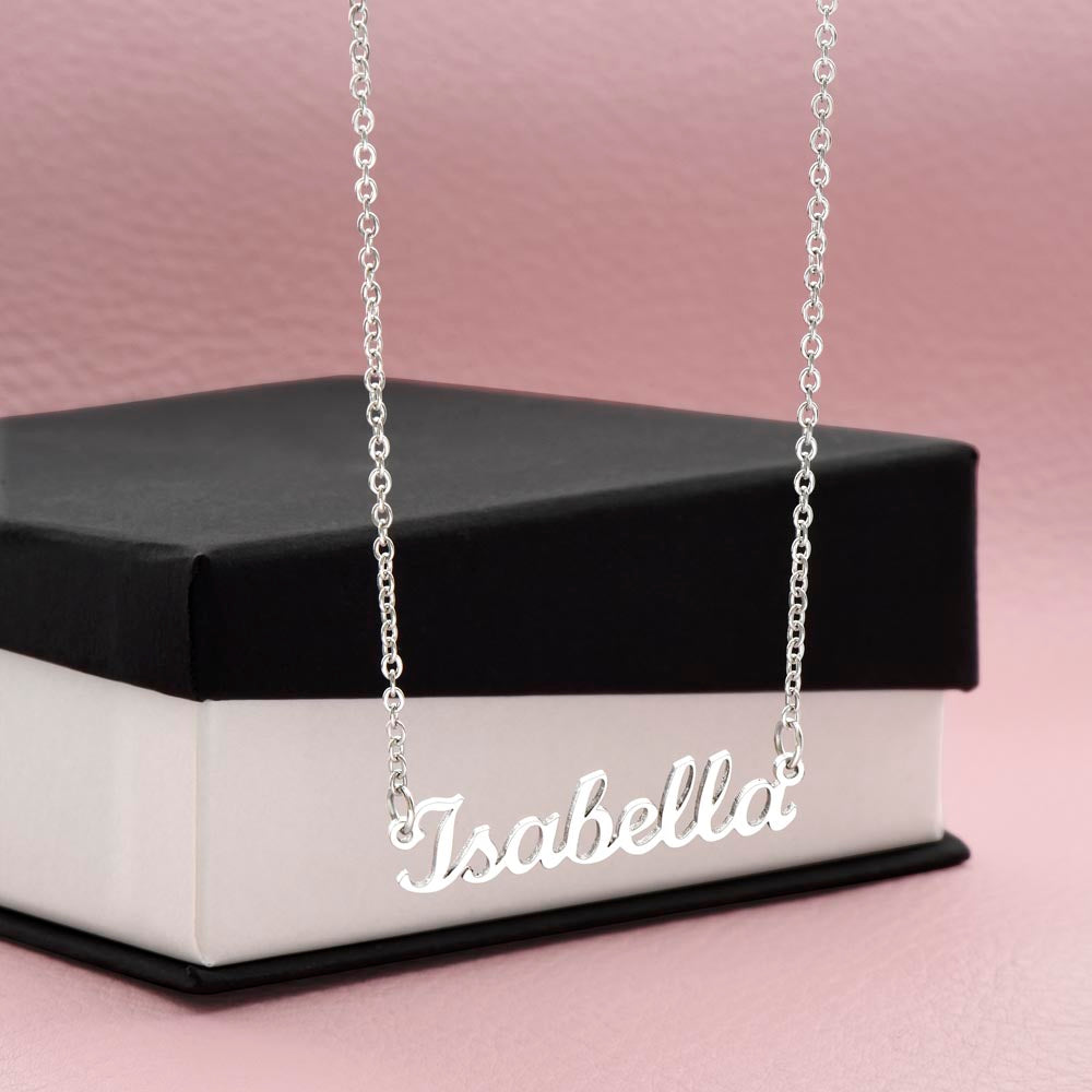 Personalized Script Name Necklace – Custom Name Jewelry Gift for Wife, Girlfriend or Her