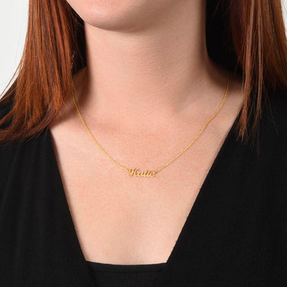 Personalized Script Name Necklace – Custom Name Jewelry Gift for Wife, Girlfriend or Her