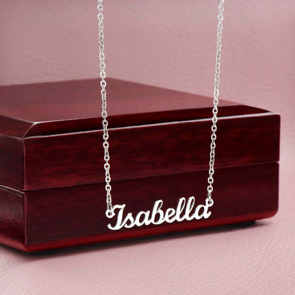 Personalized Script Name Necklace – Custom Name Jewelry Gift for Wife, Girlfriend or Her