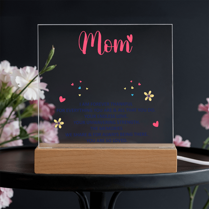 Mum's Keepsake Acrylic Plaque Bundle - A Timeless Expression of Love - GLiMOT