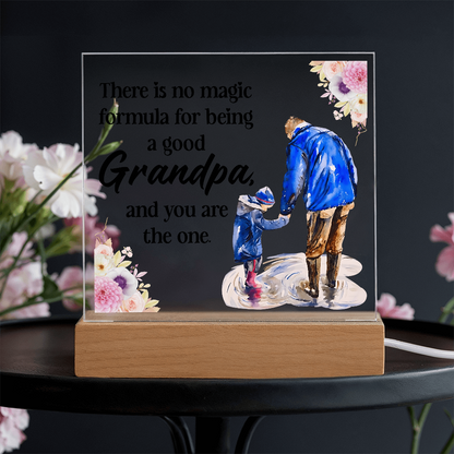 Acrylic Square Design_Grandpa - GLiMOT