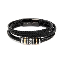 Men's "Love You Forever" Bracelet - To my Beloved Husband, Every moment spent with you is a beautiful chapter in the story of our love.