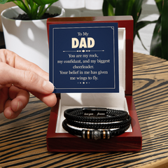 Men's "Love You Forever" Bracelet - To My DAD You are my rock, my confidant, and my biggest cheerleader.