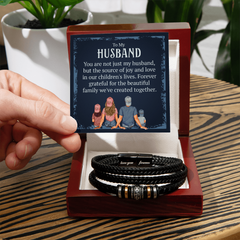 "To My Husband, the source of joy and love - Men's "Love You Forever" Bracelet